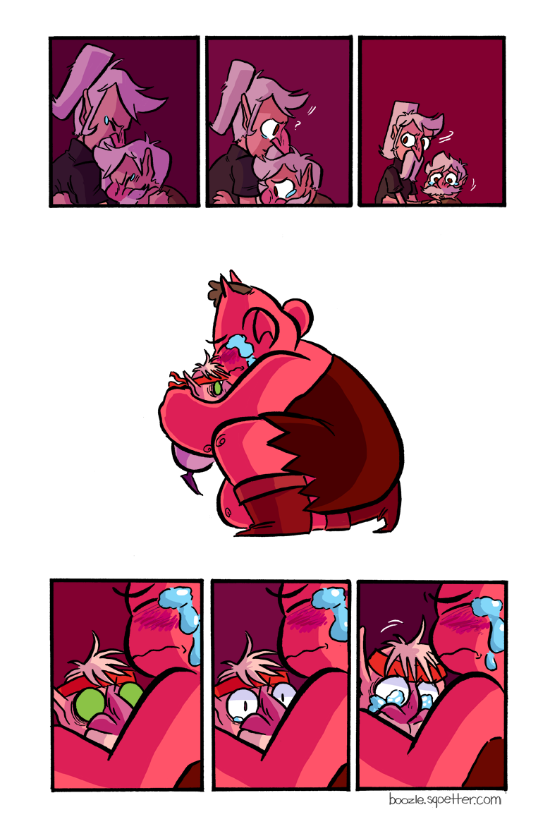 this a comic about hugging.